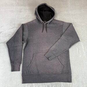 Zella Pullover Hoodie Mens XS Gray Distressed Drawstring Pocket Nordstrom NWOT